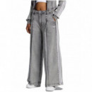ADIDAS ORIGINALS - Denim Wl Pants - Wagrdn - LF3777/WAGRDN