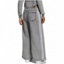 ADIDAS ORIGINALS - Denim Wl Pants - Wagrdn - LF3777/WAGRDN