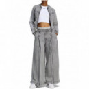ADIDAS ORIGINALS - Denim Wl Pants - Wagrdn - LF3777/WAGRDN
