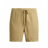 POLO RALPH LAUREN - CLASSIC FIT LINNEN SHORT - COASTAL BEIGE - 710B20471004/COASTAL BEIGE