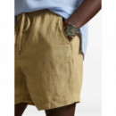 POLO RALPH LAUREN - CLASSIC FIT LINNEN SHORT - COASTAL BEIGE - 710B20471004/COASTAL BEIGE