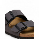 BIRKENSTOCK - Arizona Bfbc - Velvet Gray Tonal Buckles - 1032023/VELVET Gray Tonal Buckles