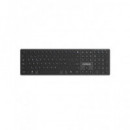 NILOX Teclado Inalambrico Dual Conectividad  Negro NXKBW01B