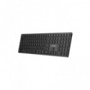 NILOX Teclado Inalambrico Dual Conectividad  Negro NXKBW01B