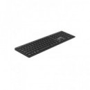 NILOX Teclado Inalambrico Dual Conectividad  Negro NXKBW01B