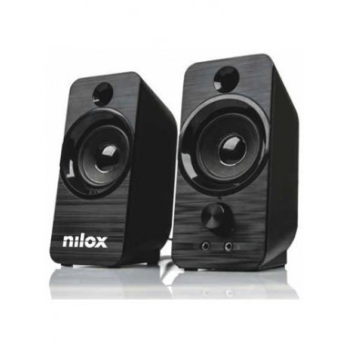 NILOX Altavoces para Pc por USB y Jack 3.5MM Negro 6W NXAPC02