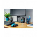 TRUST Altavoces para Pc con Luz Led Rgb Gemi 12W con Cable USB para Carga y Jack 3.5MM Audio