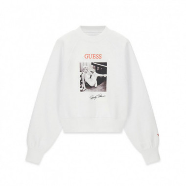 Guess  Sudadera pure white W6BQ19 K6978-G011