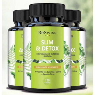 BESWISS Slim & Detox Depurativo Celulitis 120CAP