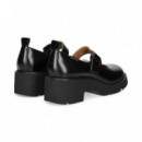 Mercedita Tacon Piel Negro  CAMPER