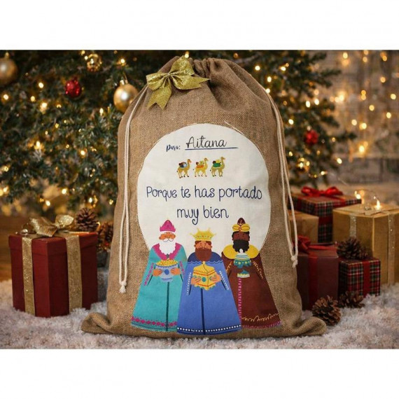 Saco de Regalos Reyes Magos Grande 50x70 cm