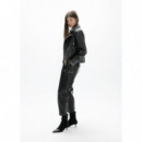 Leather-effect Biker Jacket With Stud de  LOLA CASADEMUNT
