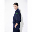 Satin Bomber Jacket Navy  LOLA CASADEMUNT