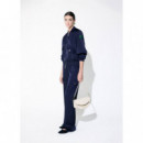 Satin Bomber Jacket Navy  LOLA CASADEMUNT