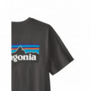 PATAGONIA - M's P-6 Logo T-Shirt - INBK - 37882/INBK
