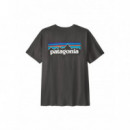PATAGONIA - M's P-6 Logo T-Shirt - INBK - 37882/INBK