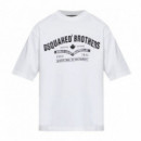 DSQUARED - Loose Fit Tee - 100 - S74GD1599D20106/100