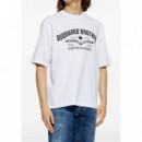 DSQUARED - Loose Fit Tee - 100 - S74GD1599D20106/100