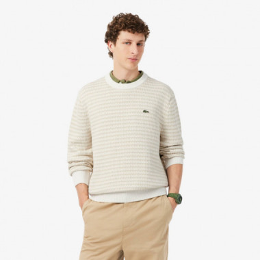 Jersey de Rayas Poudre/pegase-farine  LACOSTE