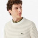 Jersey de Rayas Poudre/pegase-farine  LACOSTE