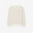 Jersey de Rayas Poudre/pegase-farine  LACOSTE