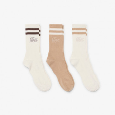 TRIPACK CALCETINES FARINE/GRUME-NOIX-FOU