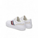Th Platform Vulc Leather White  TOMMY HILFIGER