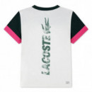 Lcb Off Court Color Block Tee Farine  LACOSTE