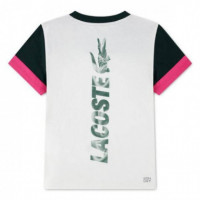 Lcb Off Court Color Block Tee Farine  LACOSTE