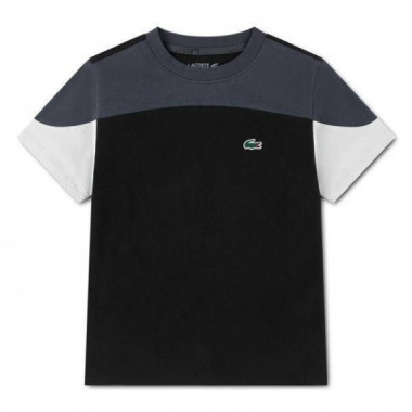 Lcb Off Court Color Block Tee Noir  LACOSTE