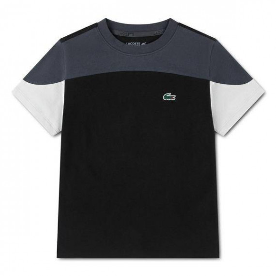 Lcb Off Court Color Block Tee Noir  LACOSTE