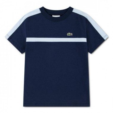 Lcb Colorblock Stripe Tee Marine  LACOSTE