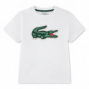 Lcb Puff Tee Blanc  LACOSTE