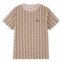 Lcb Monogram Print Tee Mansia  LACOSTE