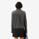 Camisa Denim Ligera de Corte Regular Dark Grey Vintage  LACOSTE