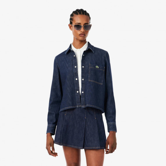 Camisa Denim Ligera de Corte Regular  LACOSTE