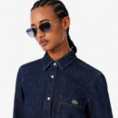 Camisa Denim Ligera de Corte Regular  LACOSTE