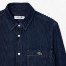 Camisa Denim Ligera de Corte Regular  LACOSTE
