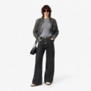 Jeans Wide Leg Dark Grey Vintage  LACOSTE