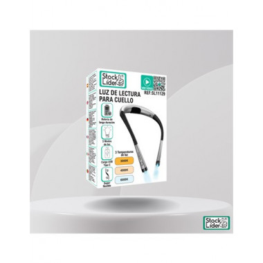 STOCK LIDER Luz de Lectura para Cuello Recargable Flexible SL11129