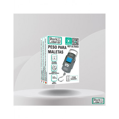 STCK LIDER Pesa Bascula Digital Para Maletas Hasta 50Kg SL10454