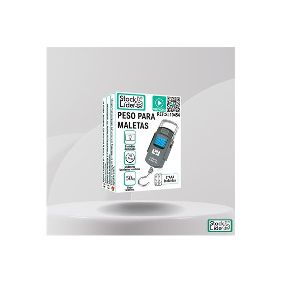STCK LIDER Pesa Bascula Digital Para Maletas Hasta 50Kg SL10454