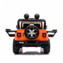 Coche Bateria Jeep Wrangler Rubicon Naranja