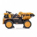 Coche Bateria Cater Marron-amarillo