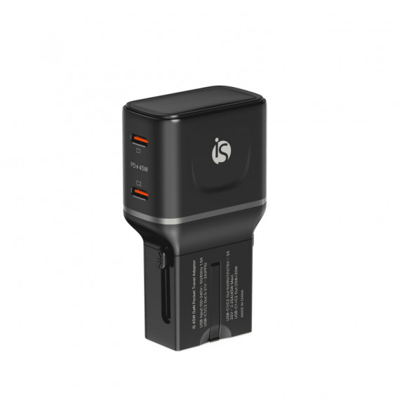 Adaptador de Viaje Gan 45W  ISERVICES