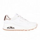Skechers Zapatillas Uno - Shimmer Away Blancas 155196-WHT