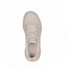 Skechers Zapatillas Bobs Squad Chaos - Face Off Rosas 117209-NUDE
