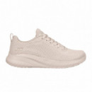 Skechers Zapatillas Bobs Squad Chaos - Face Off Rosas 117209-NUDE