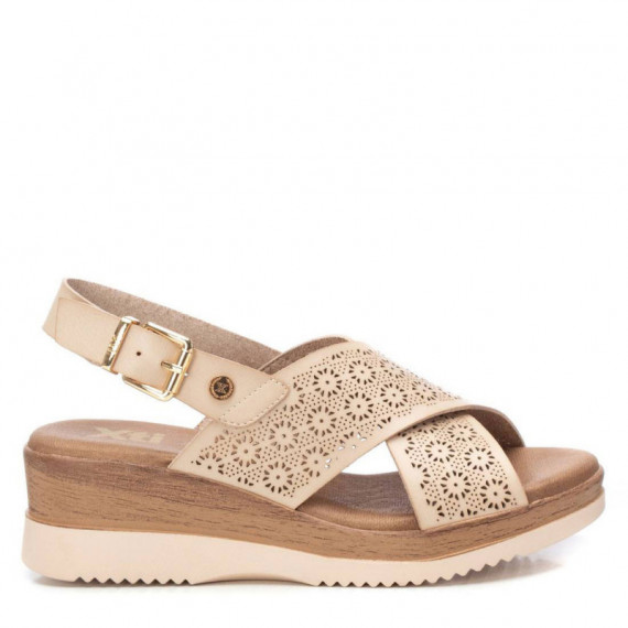 Xti Sandalias de mujer beige 143852-HIELO