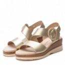 Xti Sandalias de mujer oro 143944-ORO